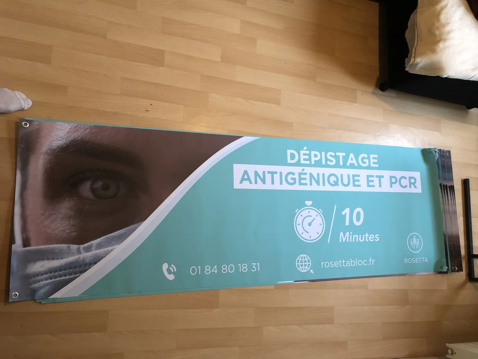 Bannières Rosetta Bloc fraîchement imprimées