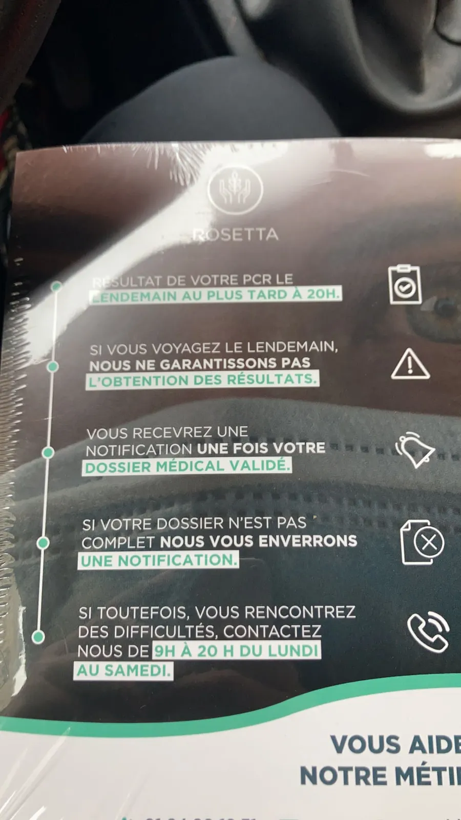 Packaging d'un kit PCR aux couleurs de Rosetta Bloc